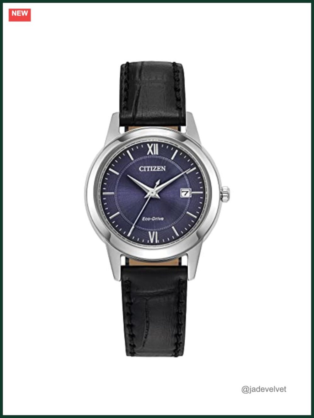 Citizen Eco-Drive Classic Watch with Leather Strap and Date